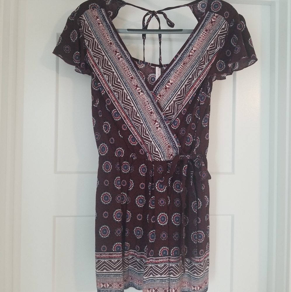 Maroon Romper